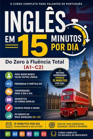 Capa do livro Inglês em 15 Minutos por Dia