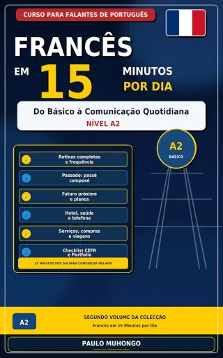 Capa do livro Francês em 15 Minutos por Dia · A2