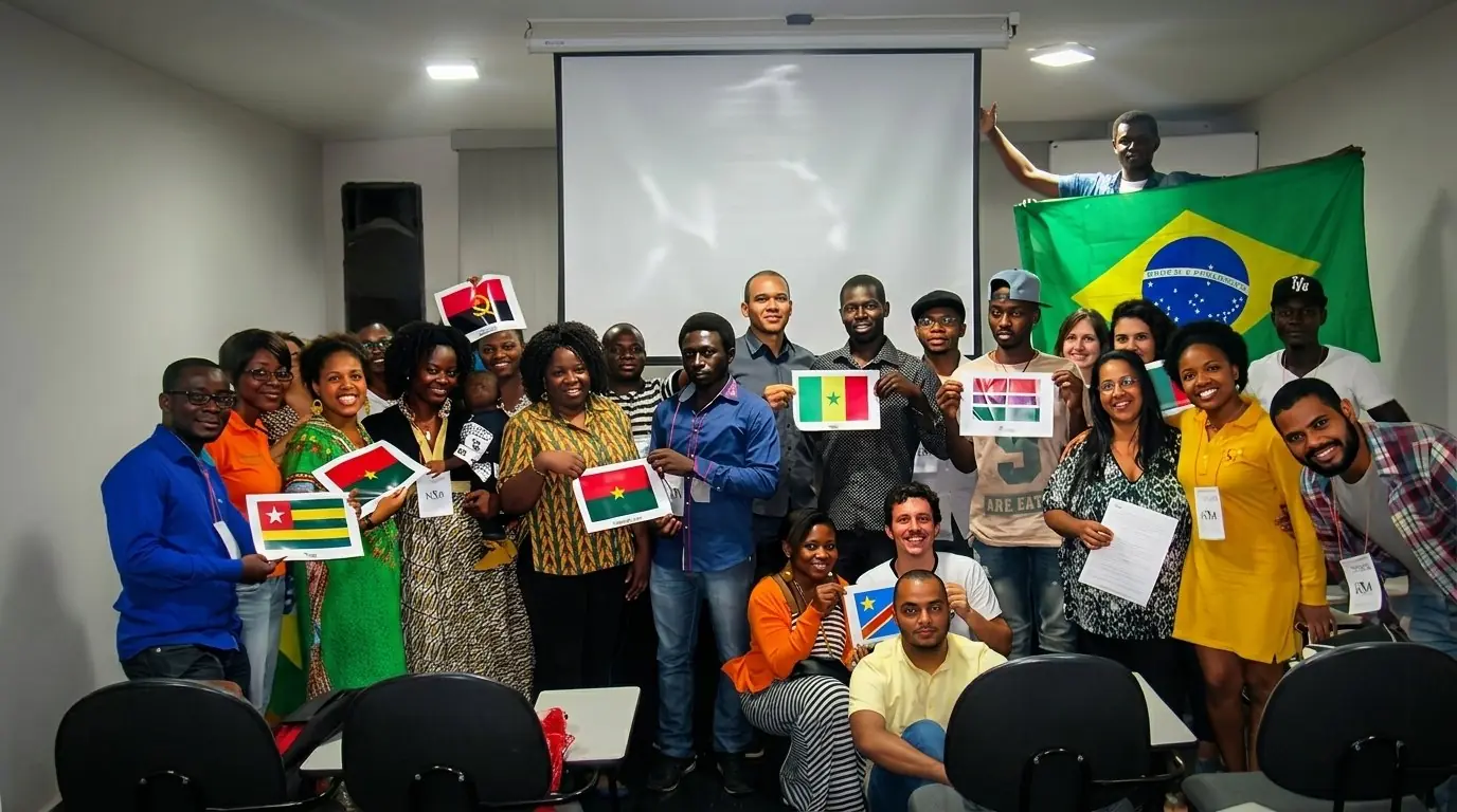 Community members and students from the African diaspora.